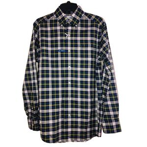 Southern Tide Mens Size Small Green Plaid Stretch Long Sleeve Shirt NWT